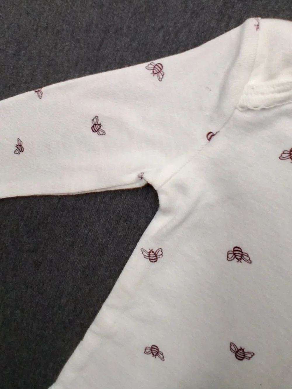 Carters infant girls onesie size 3 months white good condition
